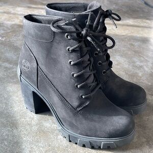 Timberland Women's Black Lace-Up Boots